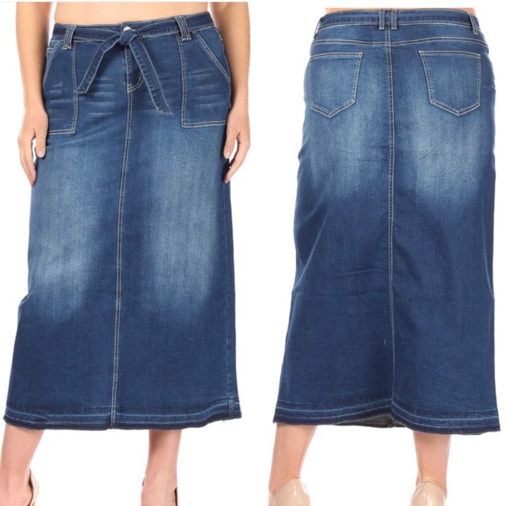 Maxi Denim Skirt